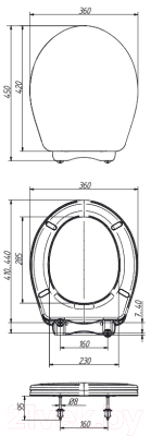 Сиденье для унитаза ОРИО К-10