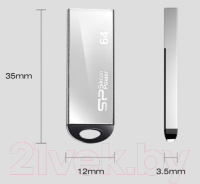 Usb flash накопитель Silicon Power Touch 830 8 Гб (SP008GBUF2830V1S)
