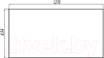 Зеркало Акватон Отель 127 (1A107802OT010)