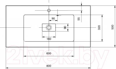 Умывальник Акватон Ричмонд 80