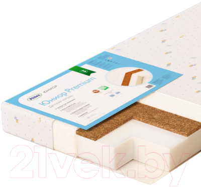 Матрас в кроватку Плитекс Юниор-премиум ЮП-119-01 - фото