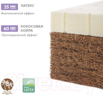 Матрас в кроватку Плитекс Комфорт-элит ЭЛ-119-01