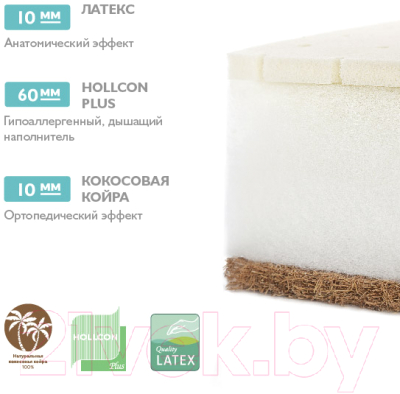 Матрас в кроватку Плитекс EcoDream ЭКД-01 (ЭКД-119-01)