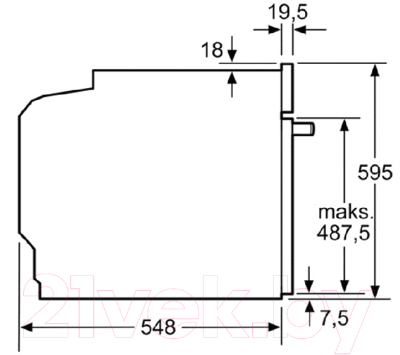 Электрический духовой шкаф Bosch HBG633NB1