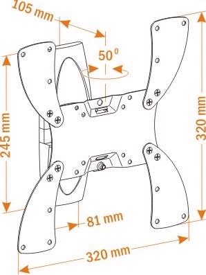 Кронштейн для телевизора Holder LCDS-5019