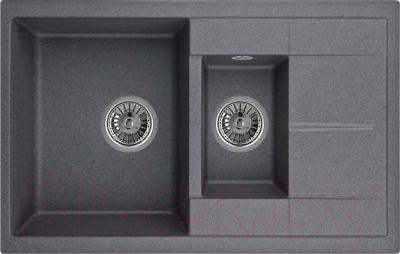 Мойка кухонная GRANULA GR-7802 (графит) - фото