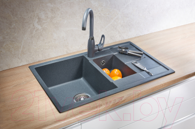 Мойка кухонная GRANULA GR-7802 (графит)
