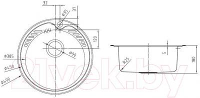 Мойка кухонная IDDIS Suno SUN49S0i77