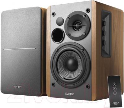 Мультимедиа акустика Edifier R1280T (серебристый/коричневый) - фото