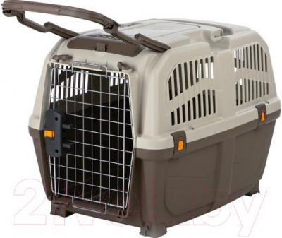 Переноска для животных Trixie Skudo 7 39745 (темно-коричневый/песочный) - фото