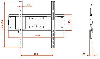 Кронштейн для телевизора Electric Light КБ-01-53
