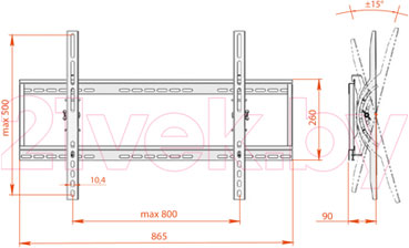 Кронштейн для телевизора Electric Light КБ-01-45
