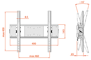 Кронштейн для телевизора Electric Light КБ-01-54