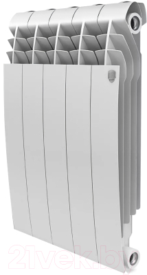 Радиатор биметаллический Royal Thermo BiLiner 500 Bianco Traffico (5 секций) - фото