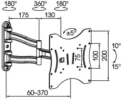 Кронштейн для телевизора Kromax Techno-3