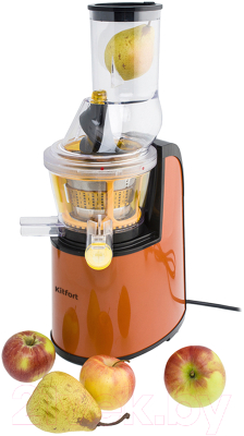 Соковыжималка электрическая Kitfort KT-1102-1 (оранжевый)