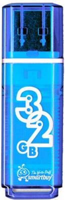 Usb flash накопитель SmartBuy Glossy Blue 32GB (SB32GBGS-B) - фото