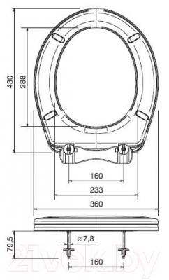 Сиденье для унитаза ОРИО К-04