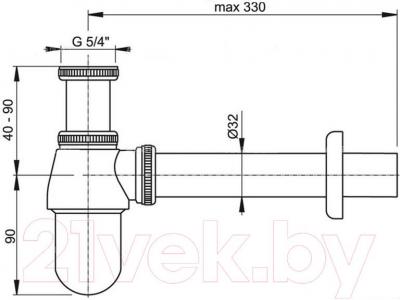 Сифон Alcadrain A431