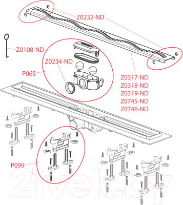 Трап для душа Alcadrain APZ8-950M Simple