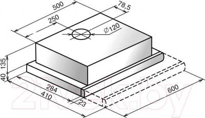 Вытяжка телескопическая Elikor Интегра 60П-400-В2Л