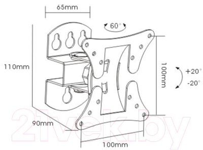 Кронштейн для телевизора ARM Media LCD-101