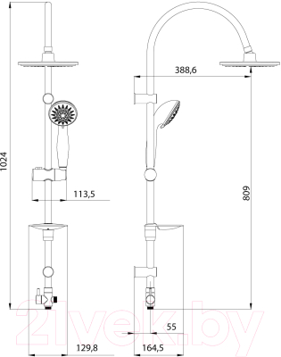 Душевой гарнитур LEMARK LM8801C