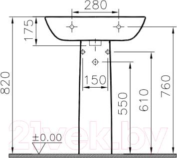 Умывальник VitrA S20 60x46 / 5503B003-0001