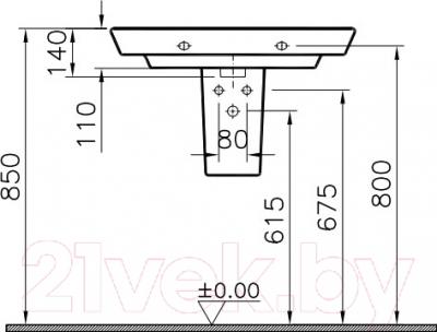 Полупьедестал VitrA T4 / 4456B003-0156