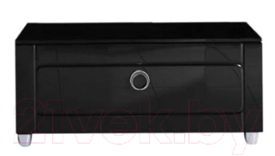 Тумба для ванной Aqwella Инфинити / Inf.03.08/BLK (1 ящик, черный) - фото