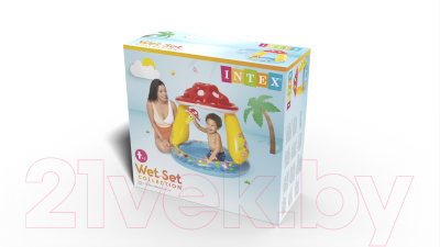 Надувной бассейн Intex Гриб мухомор / 57114NP