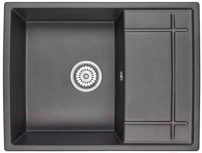 Мойка кухонная GRANULA GR-6501 (черный) - фото