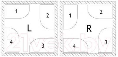 Ванна акриловая Aquanet Capri 160x100 L