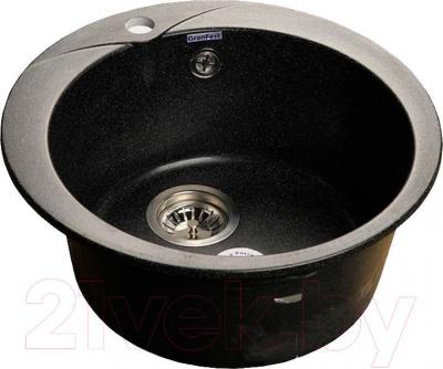 Мойка кухонная GranFest Rondo GF-R480 (черный) - фото