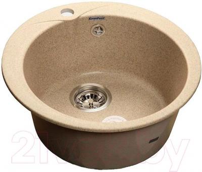 Мойка кухонная GranFest Rondo GF-R480 (песок) - фото