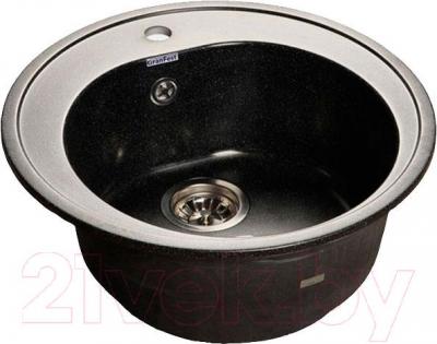 Мойка кухонная GranFest Rondo GF-R510 (черный) - фото
