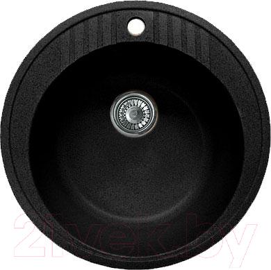 Мойка кухонная GranFest Rondo GF-R520 (черный) - фото