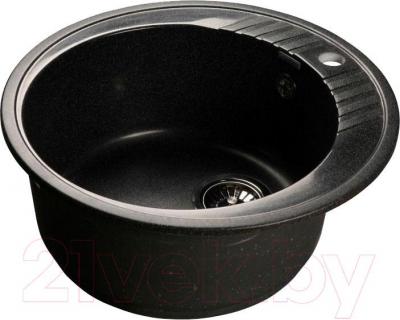 Мойка кухонная GranFest Rondo GF-R520 (черный)