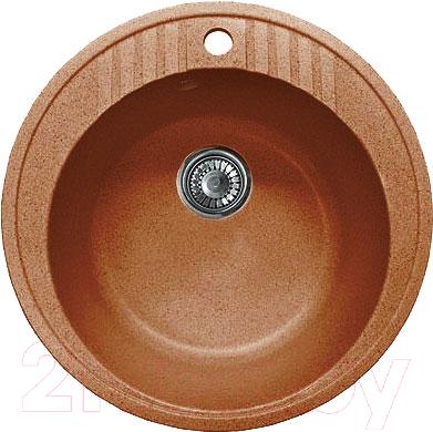 Мойка кухонная GranFest Rondo GF-R520 (терракотовый) - фото