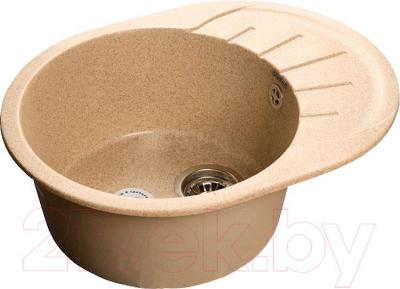 Мойка кухонная GranFest Rondo GF-R580L (песочный) - фото