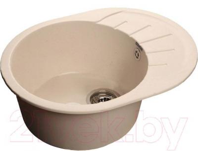 Мойка кухонная GranFest Rondo GF-R580L (белый) - фото