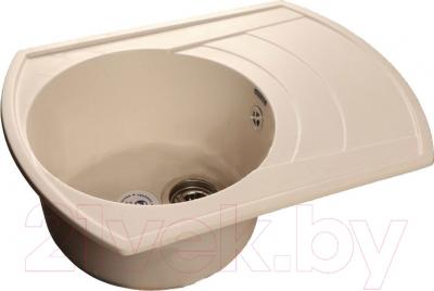 Мойка кухонная GranFest Rondo GF-R650L (белый) - фото