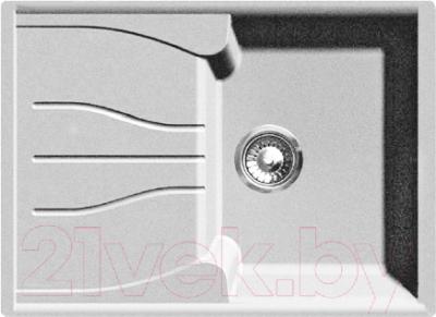 Мойка кухонная GranFest Standart GF-S680L (белый) - фото