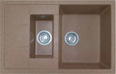 Мойка кухонная GranFest Quadro GF-Q775KL (терракотовый) - фото