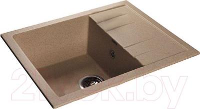 Мойка кухонная GranFest Quadro GF-Q650L (песок) - фото