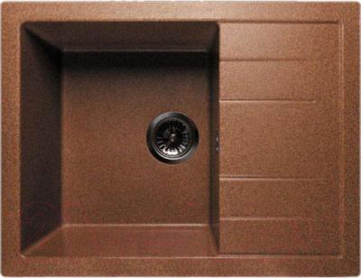 Мойка кухонная GranFest Quadro GF-Q650L (терракотовый) - фото