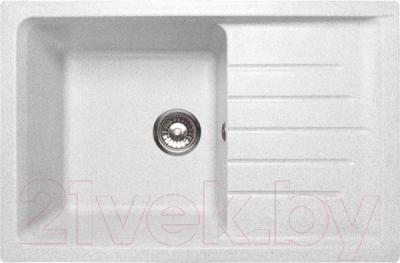 Мойка кухонная GranFest Practik GF-P760L (белый) - фото