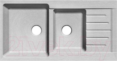 Мойка кухонная GranFest Practik GF-P980KL (серый) - фото