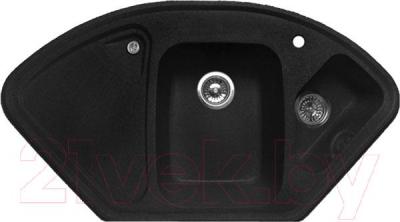 Мойка кухонная GranFest Corner GF-C1040E (черный) - фото