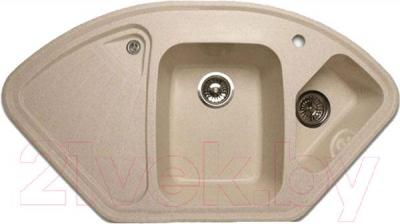 Мойка кухонная GranFest Corner GF-C1040E (песок) - фото